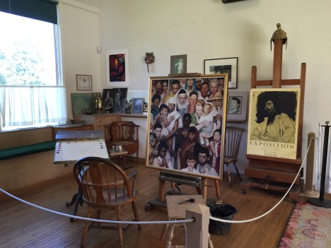 Interior of Rockwell's studio