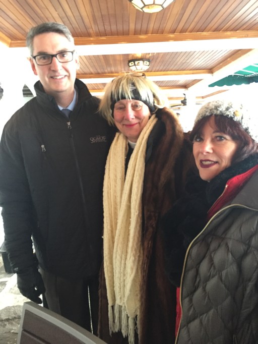 A couple of my girlfriends with Tom Guay, General Manager of the Sagamore